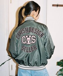 Cavish（カビシ）の「CVS BASEBALL JACKET CHARCOAL(CV2ESUJ240A)（スタジャン）」