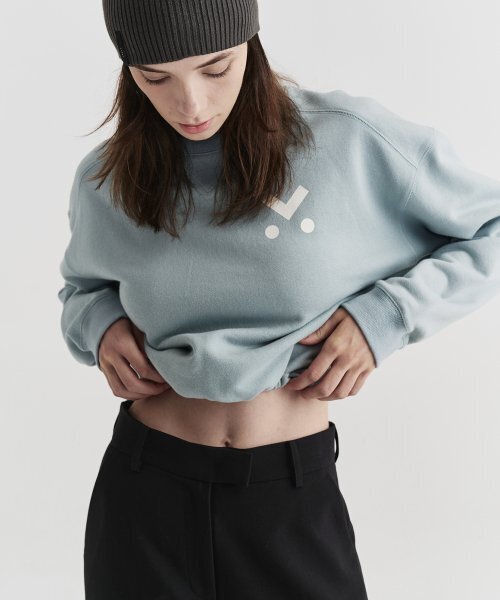 MALOUPE(マロップ)の「5303 クロップスウェットシャツ(ミント)(スウェット・レディース・その他・FREE)」の1枚目の写真