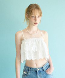COQUET（コケット）の「[2Way] Lace Tube Top Ivory（ワンピース）」