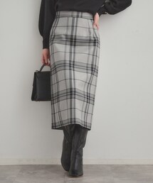 couture brooch | 【洗える/微起毛】Iライン チェックスカート(スカート)