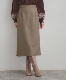 couture brooch | 【洗える/微起毛】Iライン チェックスカート(スカート)