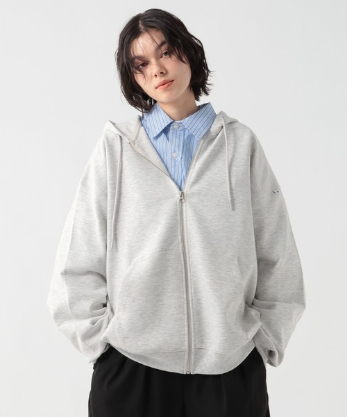 GEORGE'S(ジョージズ)の「ダンボールZIPフーディー(パーカー・メンズ・ネイビー/杢グレー・MEDIUM/LARGE)」の2枚目の写真