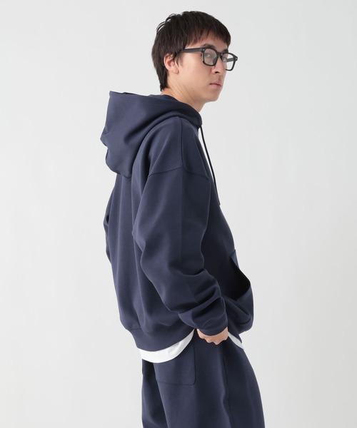 GEORGE'S(ジョージズ)の「ダンボールZIPフーディー(パーカー・メンズ・ネイビー/杢グレー・MEDIUM/LARGE)」の1枚目の写真
