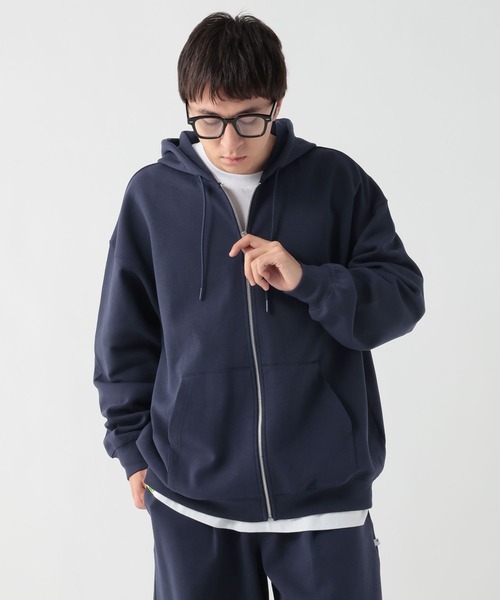 GEORGE'S(ジョージズ)の「ダンボールZIPフーディー(パーカー・メンズ・ネイビー/杢グレー・MEDIUM/LARGE)」の10枚目の写真