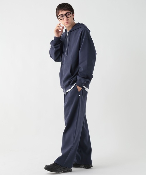 GEORGE'S(ジョージズ)の「ダンボールZIPフーディー(パーカー・メンズ・ネイビー/杢グレー・MEDIUM/LARGE)」の3枚目の写真