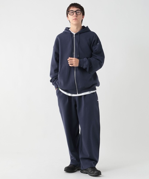 GEORGE'S(ジョージズ)の「ダンボールZIPフーディー(パーカー・メンズ・ネイビー/杢グレー・MEDIUM/LARGE)」の6枚目の写真