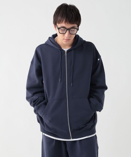 GEORGE'S(ジョージズ)の「ダンボールZIPフーディー(パーカー・メンズ・ネイビー/杢グレー・MEDIUM/LARGE)」の13枚目の写真