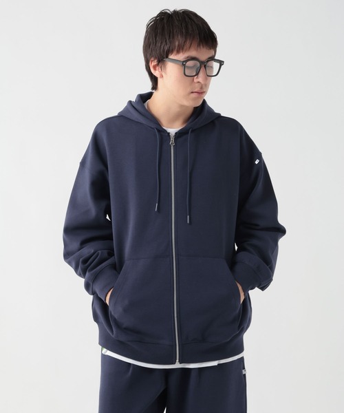 GEORGE'S(ジョージズ)の「ダンボールZIPフーディー(パーカー・メンズ・ネイビー/杢グレー・MEDIUM/LARGE)」の14枚目の写真