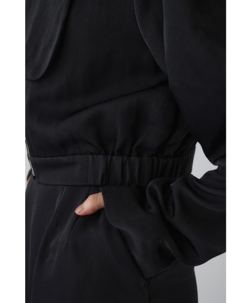 RIM.ARK（リムアーク）の「Zip-up puff JK ジップアップパフジャケット（ナイロンジャケット・レディース・ブラック/ライトグリーン・FREE）」の13枚目の写真