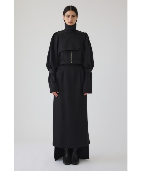 RIM.ARK（リムアーク）の「Zip-up puff JK ジップアップパフジャケット（ナイロンジャケット・レディース・ブラック/ライトグリーン・FREE）」の3枚目の写真