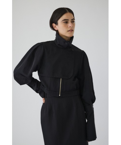 RIM.ARK（リムアーク）の「Zip-up puff JK ジップアップパフジャケット（ナイロンジャケット・レディース・ブラック/ライトグリーン・FREE）」の17枚目の写真