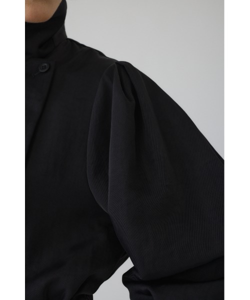 RIM.ARK（リムアーク）の「Zip-up puff JK ジップアップパフジャケット（ナイロンジャケット・レディース・ブラック/ライトグリーン・FREE）」の11枚目の写真