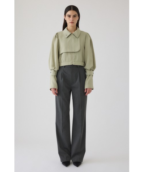 RIM.ARK（リムアーク）の「Zip-up puff JK ジップアップパフジャケット（ナイロンジャケット・レディース・ブラック/ライトグリーン・FREE）」の15枚目の写真
