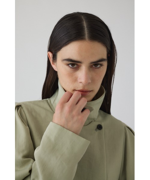 RIM.ARK（リムアーク）の「Zip-up puff JK ジップアップパフジャケット（ナイロンジャケット・レディース・ブラック/ライトグリーン・FREE）」の9枚目の写真