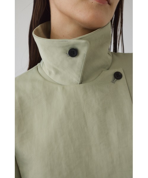 RIM.ARK（リムアーク）の「Zip-up puff JK ジップアップパフジャケット（ナイロンジャケット・レディース・ブラック/ライトグリーン・FREE）」の5枚目の写真
