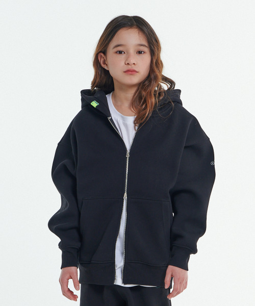 Junior Oversized Signature Hoodie_Black