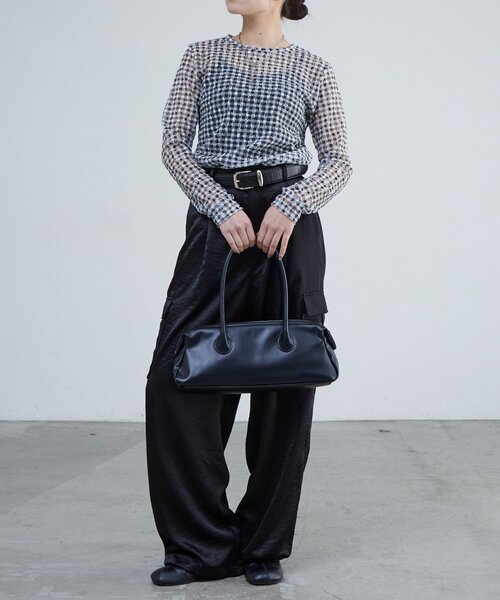 Lui's(ルイス)の「レースチェックプリントトップス(Tシャツ/カットソー・レディース・ブラック/ネイビー・FREE)」の17枚目の写真