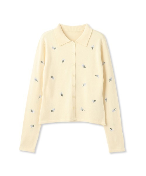 QUEENS COURT（クイーンズコート）の「フラワーシシュウニットプルオーバー≪手洗い可能≫（ニット/セーター・レディース・アイボリー/ブラック/ダークグレー・M）」の17枚目の写真