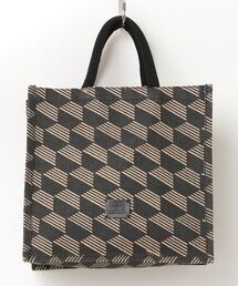 【Swaraj/スワラージ】ジュートBOX型バッグ(M)ポーチ付き