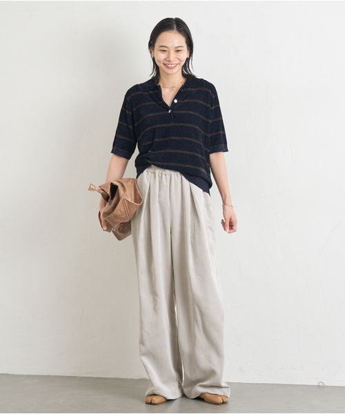 JOURNAL STANDARD（ジャーナルスタンダード）の「《追加4》コーデュロイワイドパンツ（その他パンツ・レディース・ブラウン系その他/ホワイト×ホワイト・36/38）」の15枚目の写真
