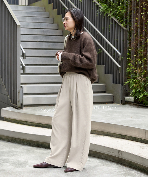 JOURNAL STANDARD（ジャーナルスタンダード）の「《追加4》コーデュロイワイドパンツ（その他パンツ・レディース・ブラウン系その他/ホワイト×ホワイト・36/38）」の8枚目の写真