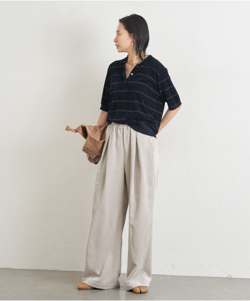 JOURNAL STANDARD（ジャーナルスタンダード）の「《追加4》コーデュロイワイドパンツ（その他パンツ・レディース・ブラウン系その他/ホワイト×ホワイト・36/38）」の3枚目の写真