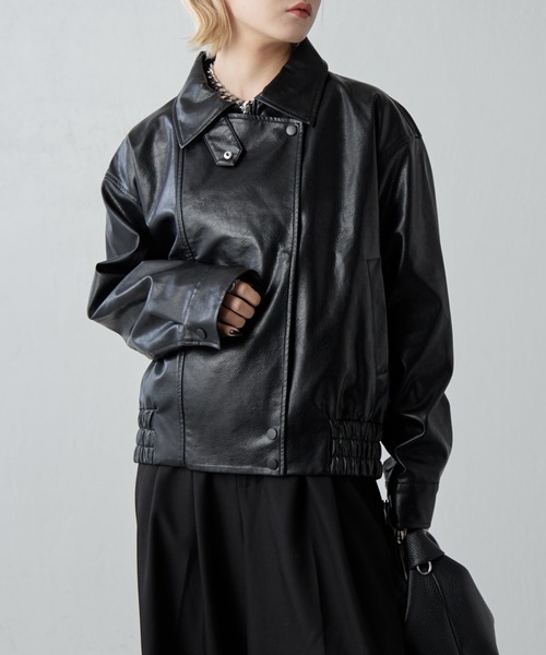 新品タグ付き✨Lui's フェイクレザーブルゾン ブラック FREE 新品タグ付き✨Lui's フェイクレザーブルゾン ブラック FREE 【公式通販】