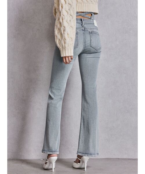 GYDA(ジェイダ)の「NEWハイウエストBACKクロスフレアパンツ(デニムパンツ・レディース・ブラック/ライトブルー/インディゴブルー・X-SMALL/SMALL/MEDIUM)」の21枚目の写真