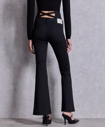 GYDA | ハイウエストBACKクロスフレアパンツ(デニムパンツ)