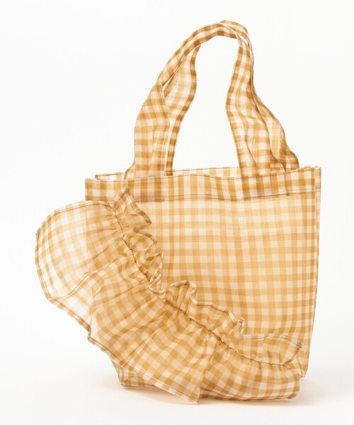 Ray BEAMS（レイビームス）の「HELOYSE / mercury mesh S（トートバッグ・レディース・グリーン/ブラック/ベージュ・ONE SIZE）」の7枚目の写真