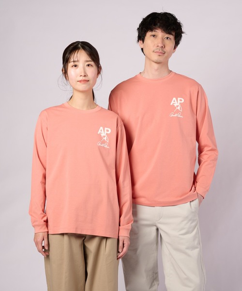Arnold Palmer（アーノルドパーマー）の「バックロゴグラフィック シェア ロングスリーブTシャツ（Tシャツ/カットソー・レディース・チャコールグレー/ホワイト/ライム/ピンク・S/M/L/LL/XS）」の6枚目の写真