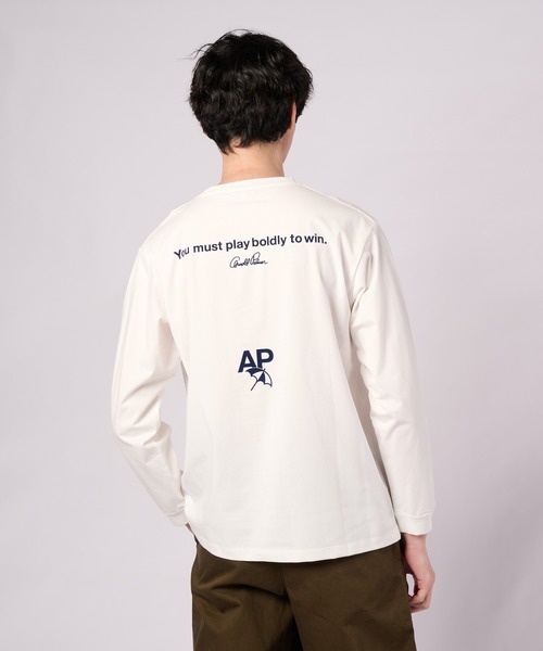 Arnold Palmer（アーノルドパーマー）の「バックロゴグラフィック シェア ロングスリーブTシャツ（Tシャツ/カットソー・レディース・チャコールグレー/ホワイト/ライム/ピンク・S/M/L/LL/XS）」の11枚目の写真