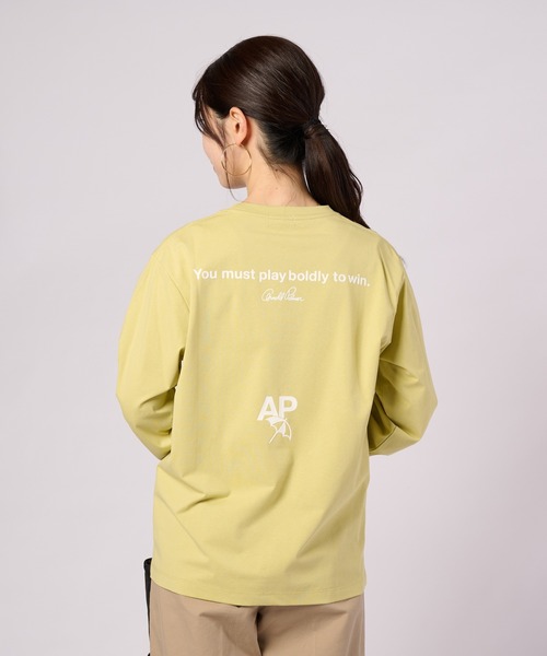 Arnold Palmer（アーノルドパーマー）の「バックロゴグラフィック シェア ロングスリーブTシャツ（Tシャツ/カットソー・レディース・チャコールグレー/ホワイト/ライム/ピンク・S/M/L/LL/XS）」の20枚目の写真