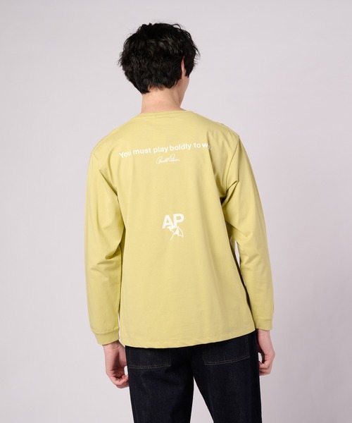 Arnold Palmer（アーノルドパーマー）の「バックロゴグラフィック シェア ロングスリーブTシャツ（Tシャツ/カットソー・レディース・チャコールグレー/ホワイト/ライム/ピンク・S/M/L/LL/XS）」の22枚目の写真