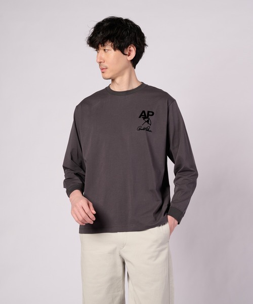 Arnold Palmer（アーノルドパーマー）の「バックロゴグラフィック シェア ロングスリーブTシャツ（Tシャツ/カットソー・レディース・チャコールグレー/ホワイト/ライム/ピンク・S/M/L/LL/XS）」の15枚目の写真