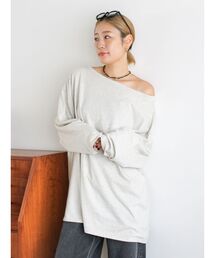 Ungrid | ボートネックビックシルエットロングスリーブTee(Tシャツ/カットソー)