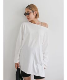 Ungrid | ボートネックビックシルエットロングスリーブTee(Tシャツ/カットソー)