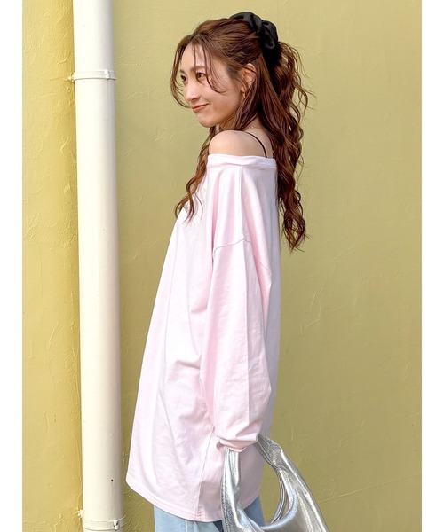 ボートネックビックシルエットロングスリーブTee（Tシャツ/カットソー