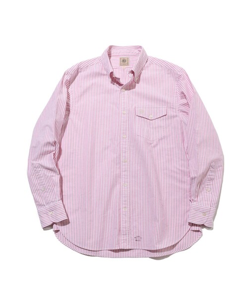 J.PRESS（ジェイプレス）の「1枚で品よく決まる【選べる8色 / IVY SHIRTS】オックスフォードオーバル シャツ /B.D.（シャツ/ブラウス・メンズ・ネイビー系/グリーン系/ネイビー系1/ピンク系/レッド系3/レッド系1/ホワイト系/グリーン系3・MEDIUM/SMALL/X-LARGE/LARGE）」の7枚目の写真