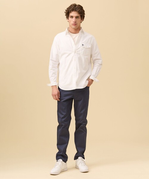 J.PRESS（ジェイプレス）の「1枚で品よく決まる【選べる8色 / IVY SHIRTS】オックスフォードオーバル シャツ /B.D.（シャツ/ブラウス・メンズ・ネイビー系/グリーン系/ネイビー系1/ピンク系/レッド系3/レッド系1/ホワイト系/グリーン系3・MEDIUM/SMALL/X-LARGE/LARGE）」の9枚目の写真