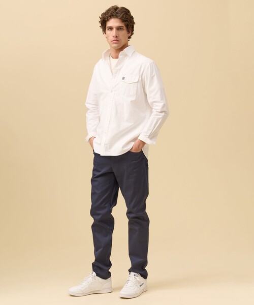 J.PRESS（ジェイプレス）の「1枚で品よく決まる【選べる8色 / IVY SHIRTS】オックスフォードオーバル シャツ /B.D.（シャツ/ブラウス・メンズ・ネイビー系/グリーン系/ネイビー系1/ピンク系/レッド系3/レッド系1/ホワイト系/グリーン系3・MEDIUM/SMALL/X-LARGE/LARGE）」の10枚目の写真