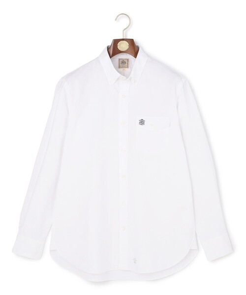 J.PRESS（ジェイプレス）の「1枚で品よく決まる【選べる8色 / IVY SHIRTS】オックスフォードオーバル シャツ /B.D.（シャツ/ブラウス・メンズ・ネイビー系/グリーン系/ネイビー系1/ピンク系/レッド系3/レッド系1/ホワイト系/グリーン系3・MEDIUM/SMALL/X-LARGE/LARGE）」の12枚目の写真
