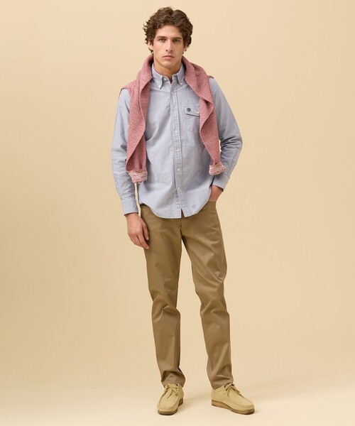 J.PRESS（ジェイプレス）の「1枚で品よく決まる【選べる8色 / IVY SHIRTS】オックスフォードオーバル シャツ /B.D.（シャツ/ブラウス・メンズ・ネイビー系/グリーン系/ネイビー系1/ピンク系/レッド系3/レッド系1/ホワイト系/グリーン系3・MEDIUM/SMALL/X-LARGE/LARGE）」の14枚目の写真