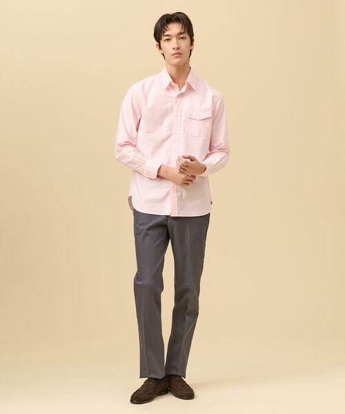 J.PRESS（ジェイプレス）の「1枚で品よく決まる【選べる8色 / IVY SHIRTS】オックスフォードオーバル シャツ /B.D.（シャツ/ブラウス・メンズ・ネイビー系/グリーン系/ネイビー系1/ピンク系/レッド系3/レッド系1/ホワイト系/グリーン系3・MEDIUM/SMALL/X-LARGE/LARGE）」の18枚目の写真