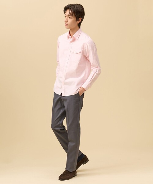 J.PRESS（ジェイプレス）の「1枚で品よく決まる【選べる8色 / IVY SHIRTS】オックスフォードオーバル シャツ /B.D.（シャツ/ブラウス・メンズ・ネイビー系/グリーン系/ネイビー系1/ピンク系/レッド系3/レッド系1/ホワイト系/グリーン系3・MEDIUM/SMALL/X-LARGE/LARGE）」の19枚目の写真