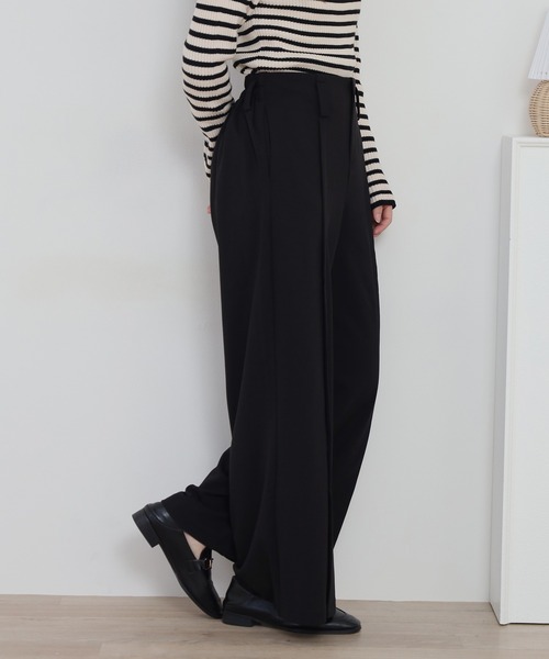 FUNALIVE(ファンアライブ)の「モダンキャリアセミワイドパンツ(その他パンツ・レディース・ライトグレー/ブラック/キャメル・M/LL/L)」の7枚目の写真