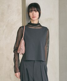 スクエアネック 2WAYベスト 吸水速乾 防シワ UV