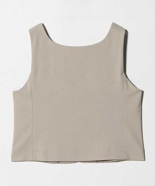 BEAUTY&YOUTH UNITED ARROWS（ビューティーアンドユースユナイテッドアローズ）の「スクエアネック 2WAYベスト 吸水速乾 防シワ UV（ベスト・レディース・ベージュ/ダークグレー・M/S）」の12枚目の写真