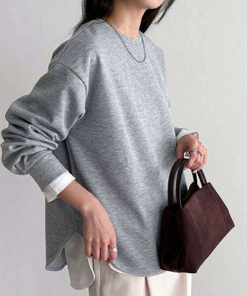 fredy emue（フレディエミュ）の「バックスリットポンチプルオーバー（Tシャツ/カットソー・レディース・アイボリー/イエロー/グレー/チャコールグレー・38）」の10枚目の写真