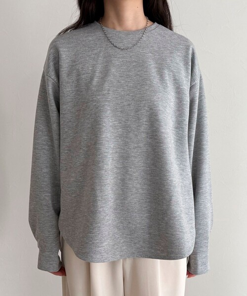 fredy emue（フレディエミュ）の「バックスリットポンチプルオーバー（Tシャツ/カットソー・レディース・アイボリー/イエロー/グレー/チャコールグレー・38）」の13枚目の写真